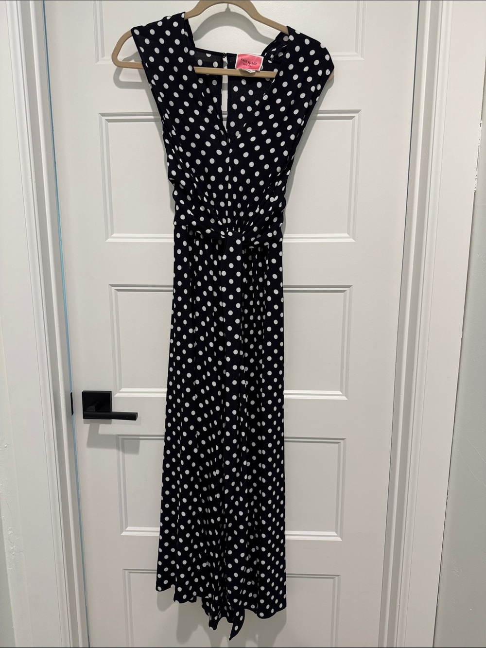 NWT Kate Spade Black and White Polka Dot Jumpsuit